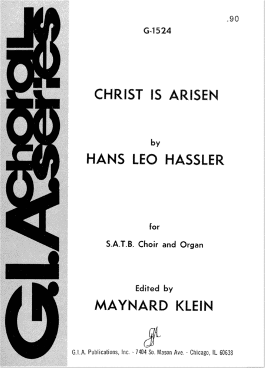 Christ Is Arisen 4-Part scores gallery preview page 1