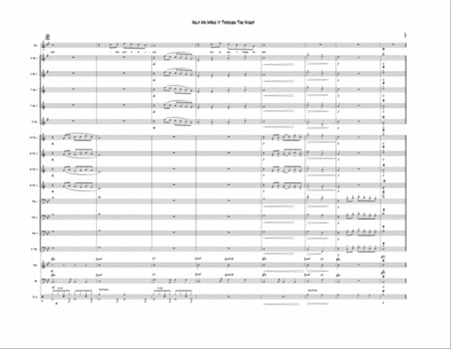 Help Me Make It Through The Night Jazz Ensemble scores gallery preview page 6
