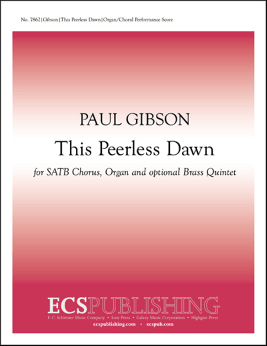 This Peerless Dawn (Choral Score) image number null