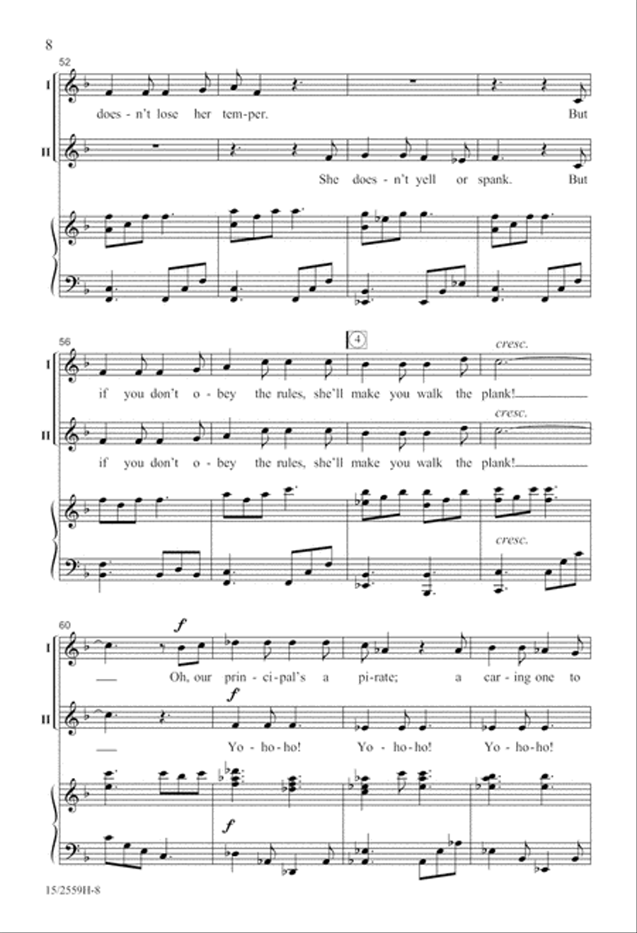 Our Principal's a Pirate 2-Part scores gallery preview page 9