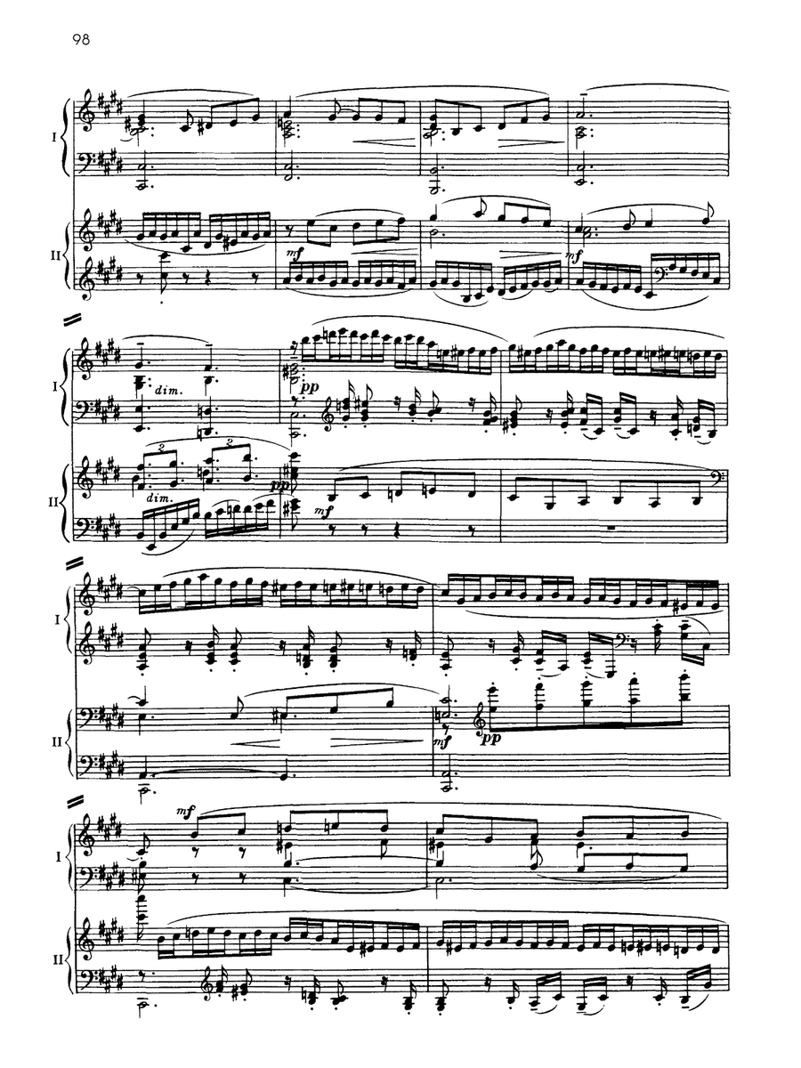 Suite No. 2, Opus 17 - III. Romance - Piano Duo (2 Pianos, 4 Hands) Piano Duet scores gallery preview page 4
