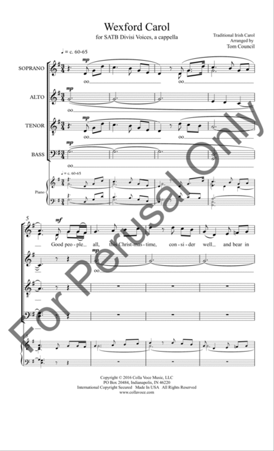 Wexford Carol Divisi scores gallery preview page 2