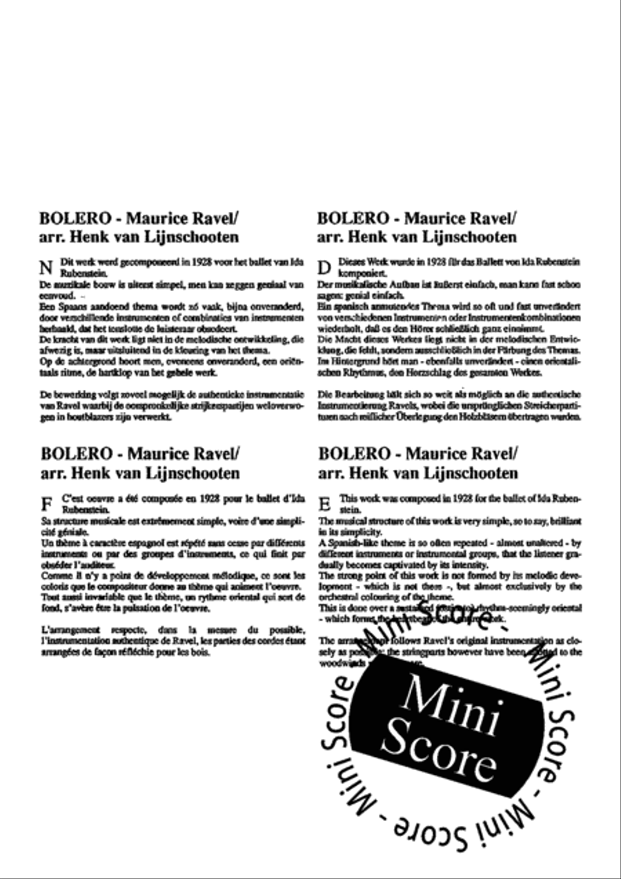 Bolero Bolero Concert Band scores gallery preview page 52