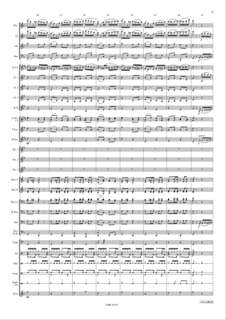 Samba..alla Turca Samba..alla Turca Concert Band scores gallery preview page 8