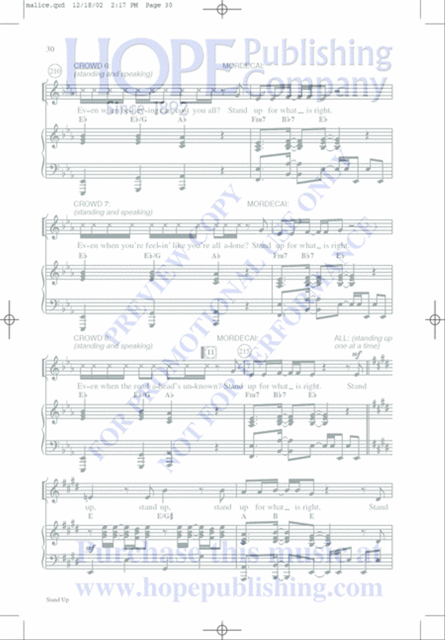 Malice in the Palace Unison Choir scores gallery preview page 30