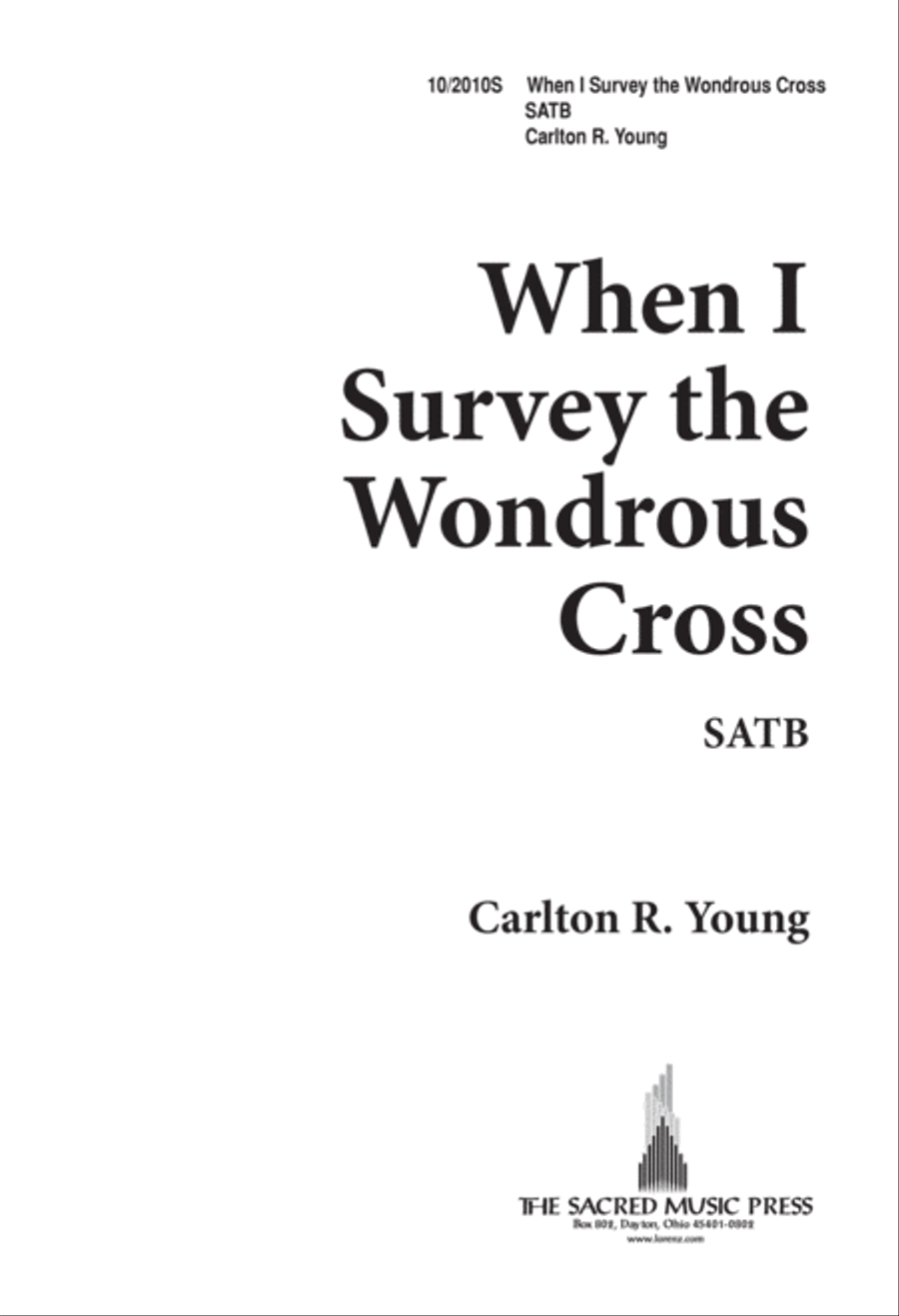 When I Survey the Wonderous Cross 4-Part scores gallery preview page 1