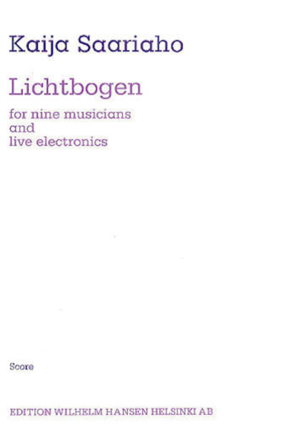 Lichtbogen Electronic Media scores gallery preview page 1