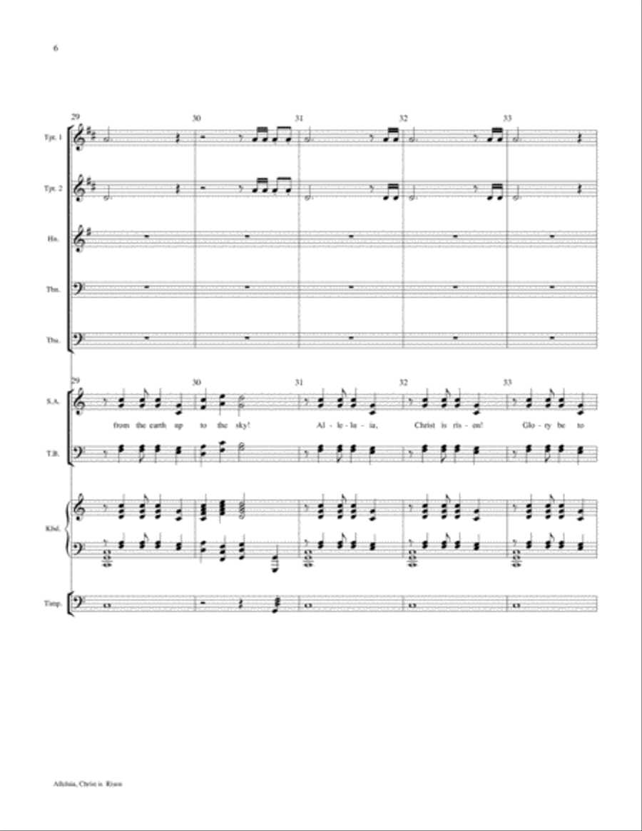 Alleluia, Christ Is Risen (An Easter Introit) Choir scores gallery preview page 8