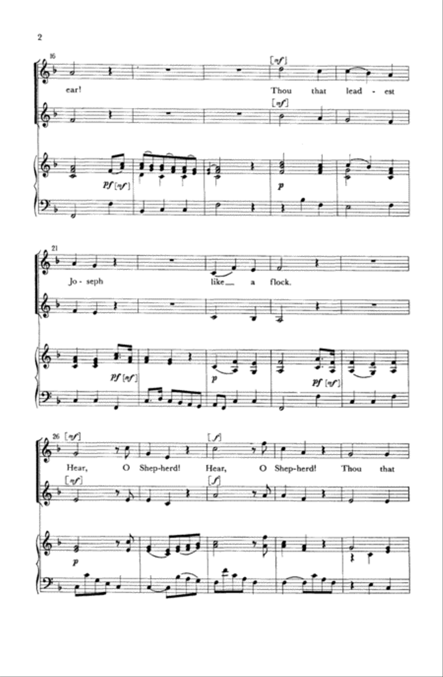 O Shepherd of Israel 2-Part scores gallery preview page 2