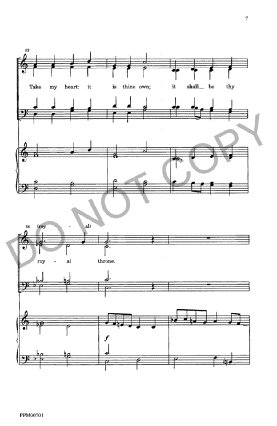 Ever, Only, All For Thee 4-Part scores gallery preview page 8