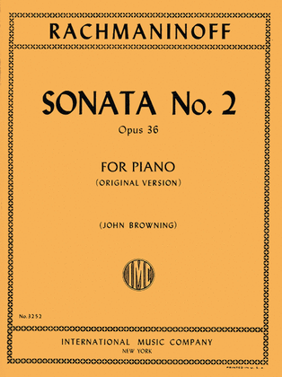 Book cover for Sonata No. 2 In B Flat Minor, Opus 36 (Original Version)