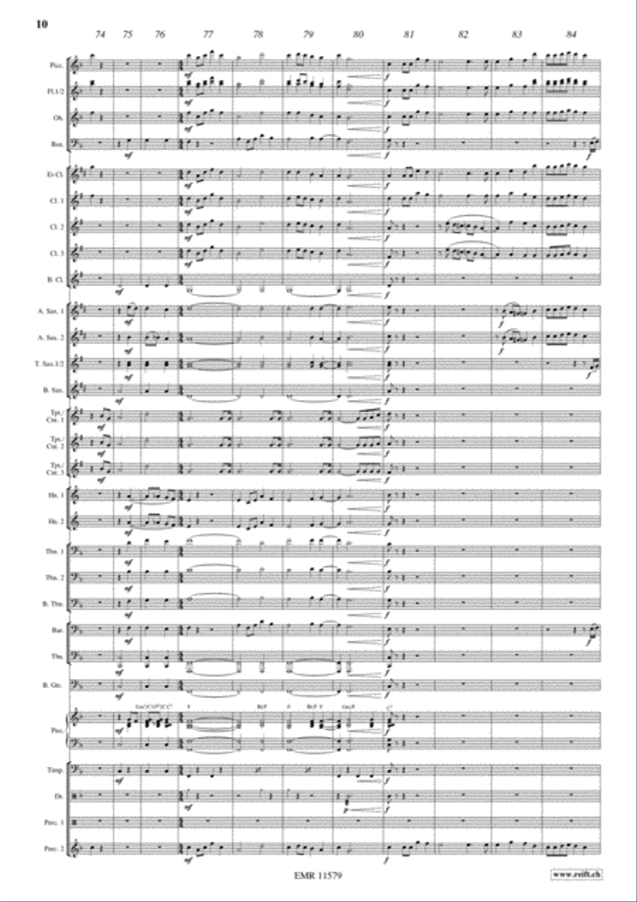Flight To Italy Concert Band scores gallery preview page 11