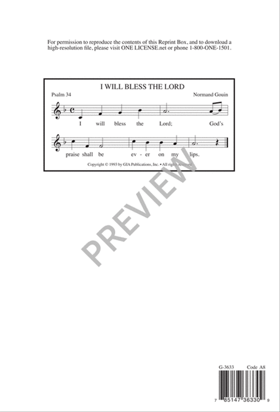 I Will Bless the Lord I Will Bless the Lord 4-Part scores gallery preview page 9
