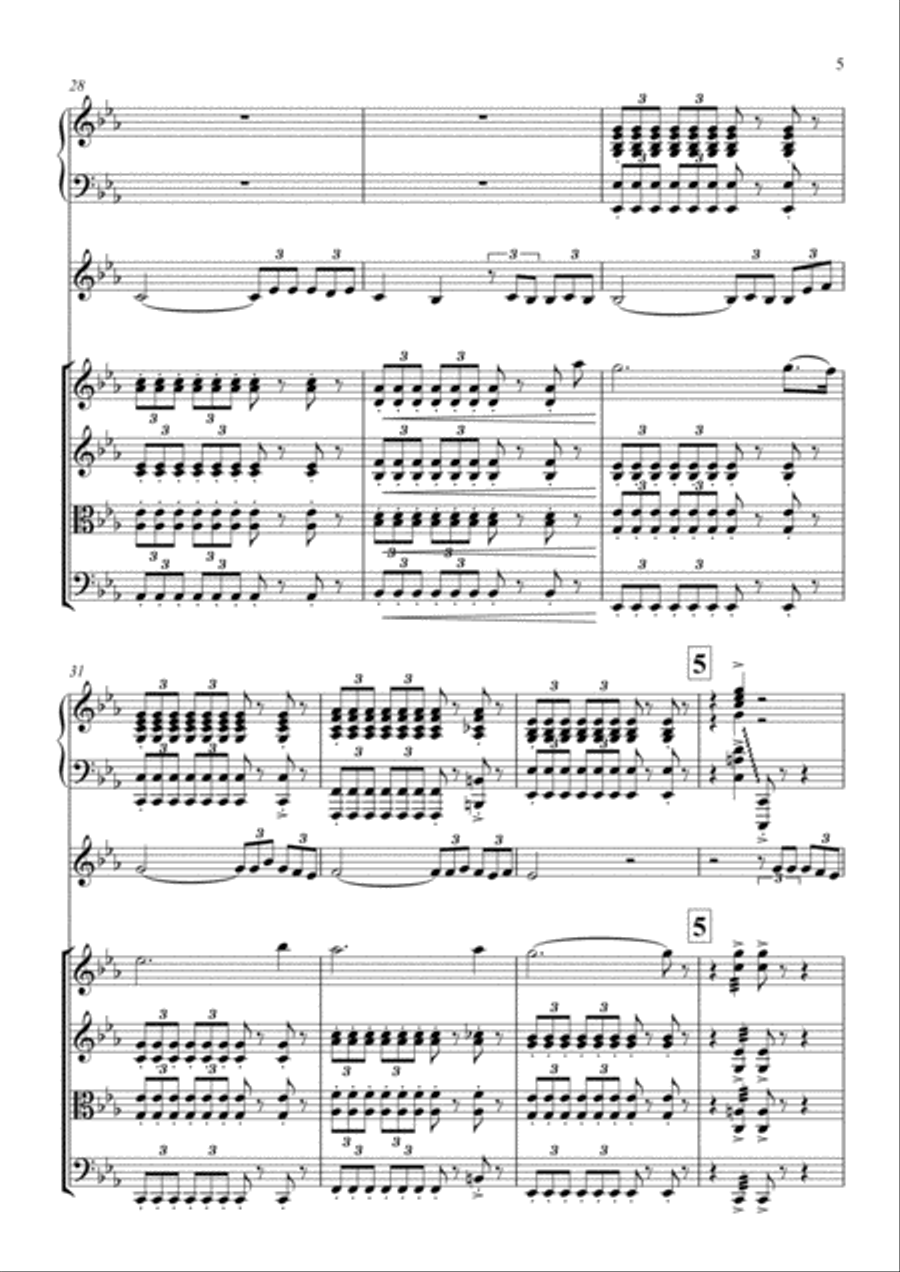 La Belle Histoire D'amour Chamber Orchestra scores gallery preview page 6