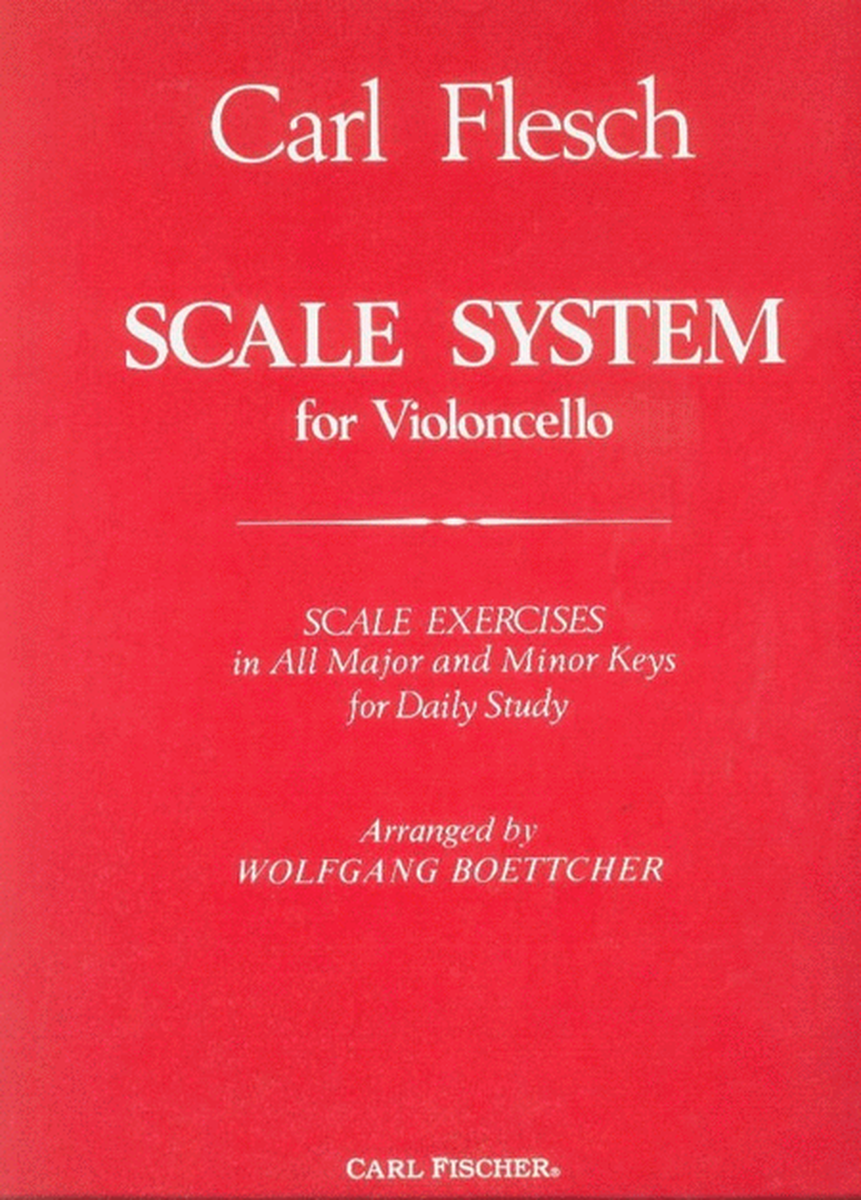 Flesch - Scale System For Cello