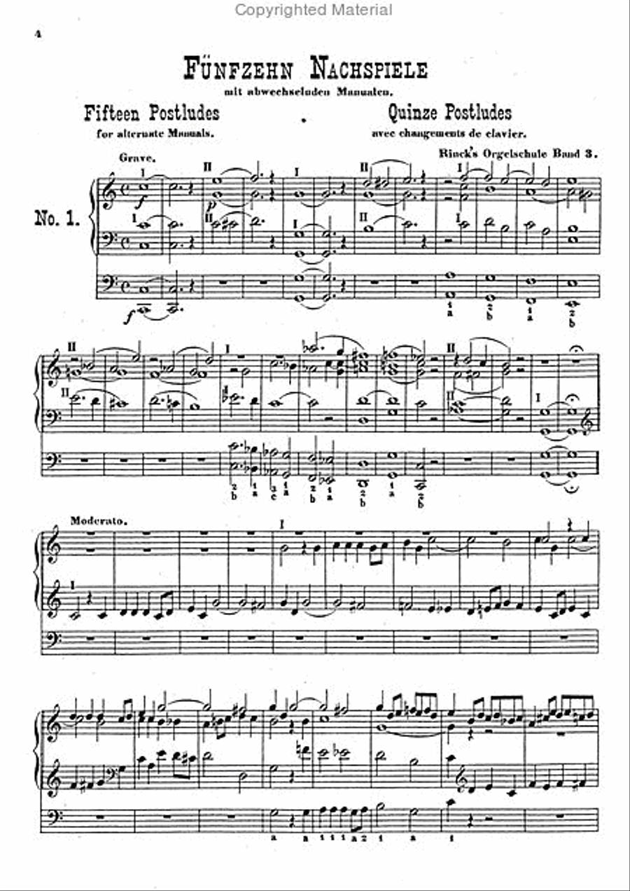Praktische Orgelschule Vol. 3 op. 55,3 (1817-1821) -Nachdruck Ausgabe W. Volckmar- Organ scores gallery preview page 2