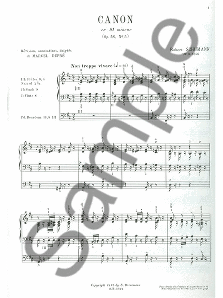 Canon Op.56, No.5 In B Minor (maitres Classiques No.31) (or