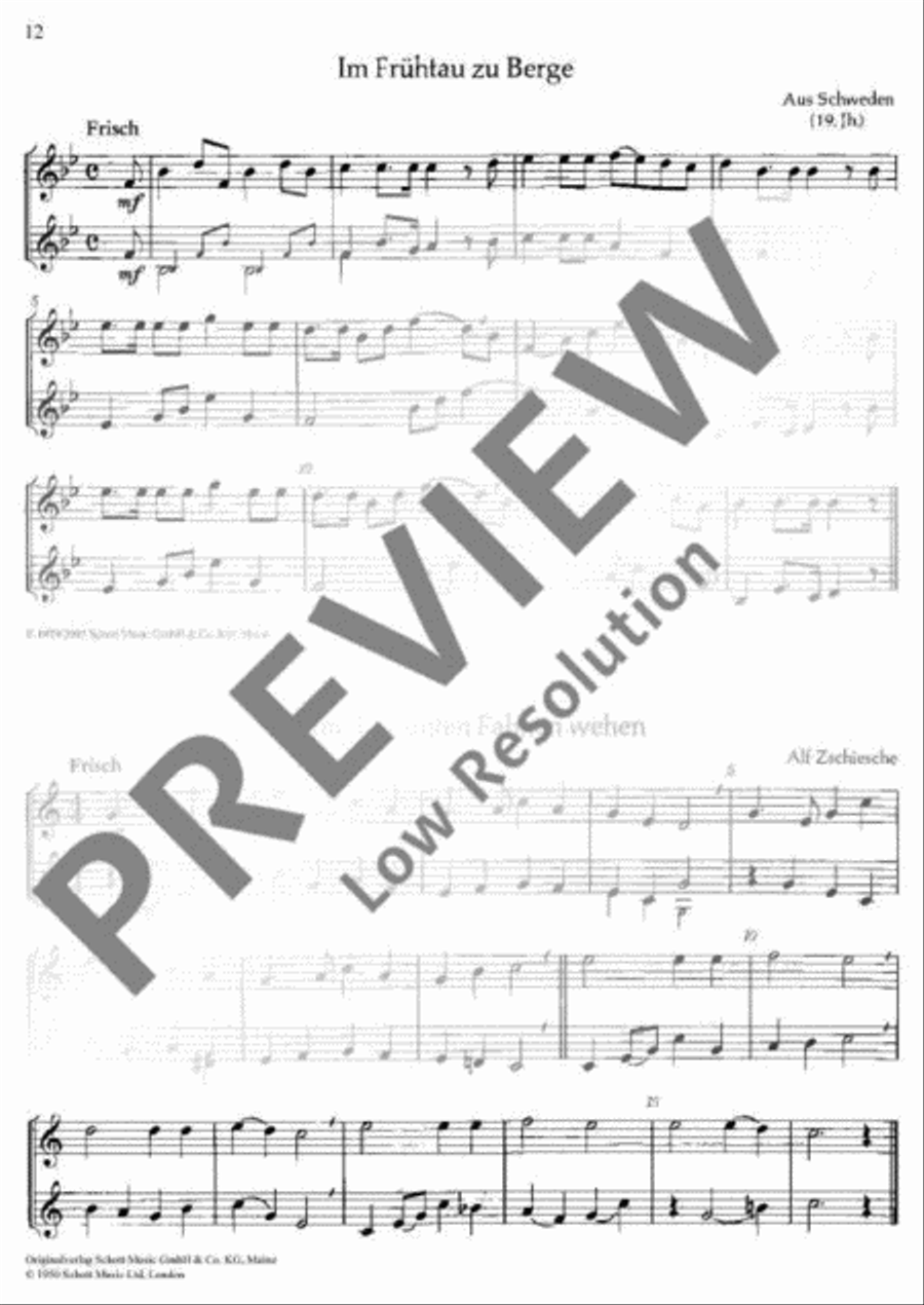 International Folksongs Bass Clarinet scores gallery preview page 13