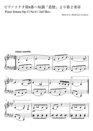 Piano Sonata No. 8 2nd Movement