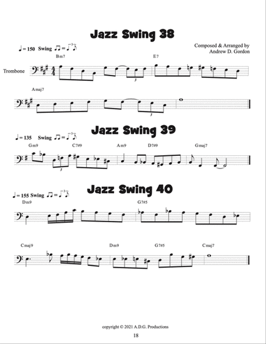 100 Ultimate Jazz Riffs for Trombone
