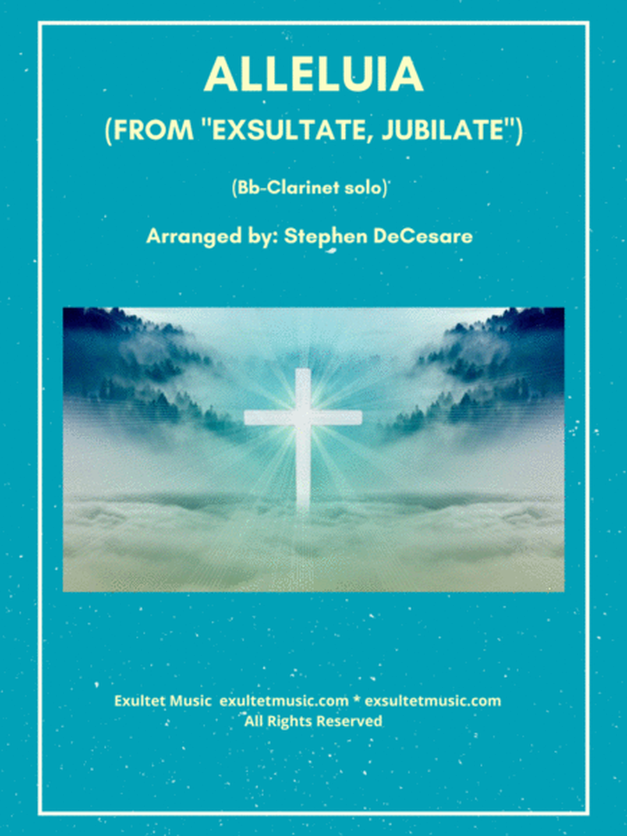 Alleluia (from "Exsultate, Jubilate") (Bb-Clarinet solo and Piano) image number null
