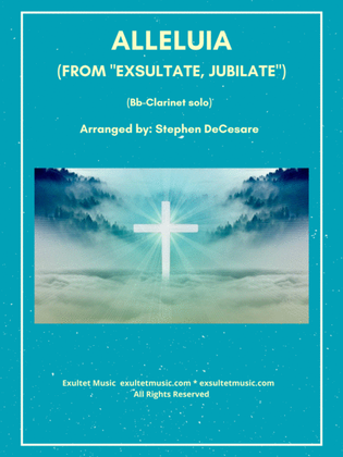 Book cover for Alleluia (from "Exsultate, Jubilate") (Bb-Clarinet solo and Piano)