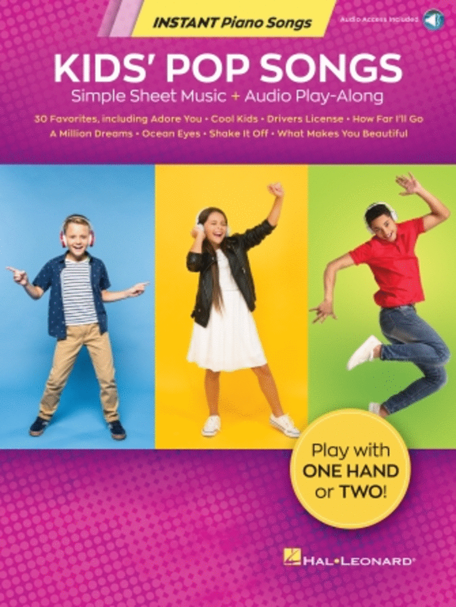 Kids' Pop Songs – Instant Piano Songs Easy Piano scores gallery preview page 1