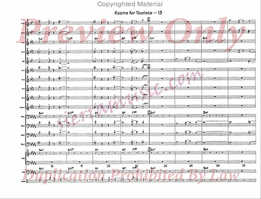Rooms For Tourists Rooms For Tourists Jazz Ensemble scores gallery preview page 14