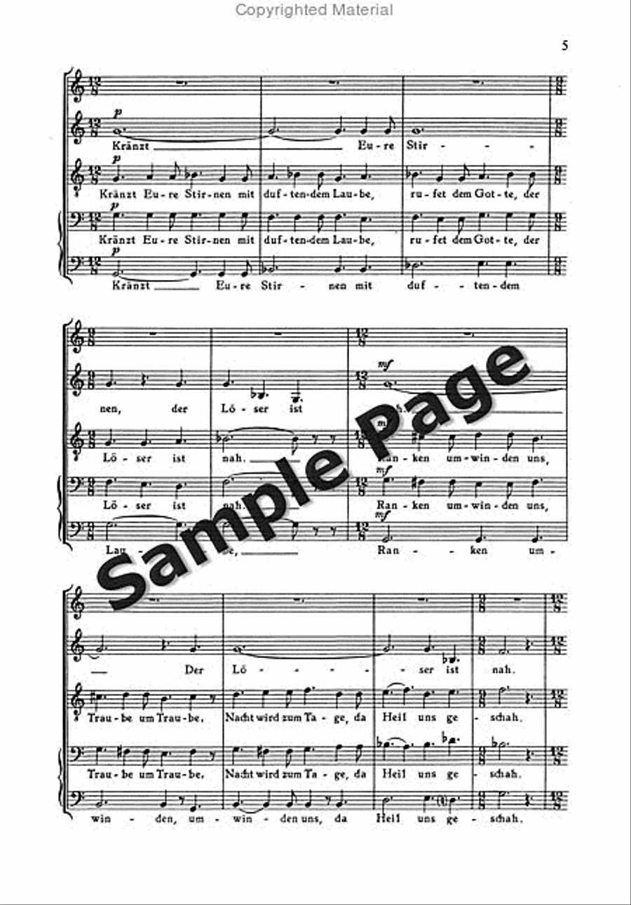 Italienisches Liederbuch 3 Ssatbb 4-Part scores gallery preview page 6
