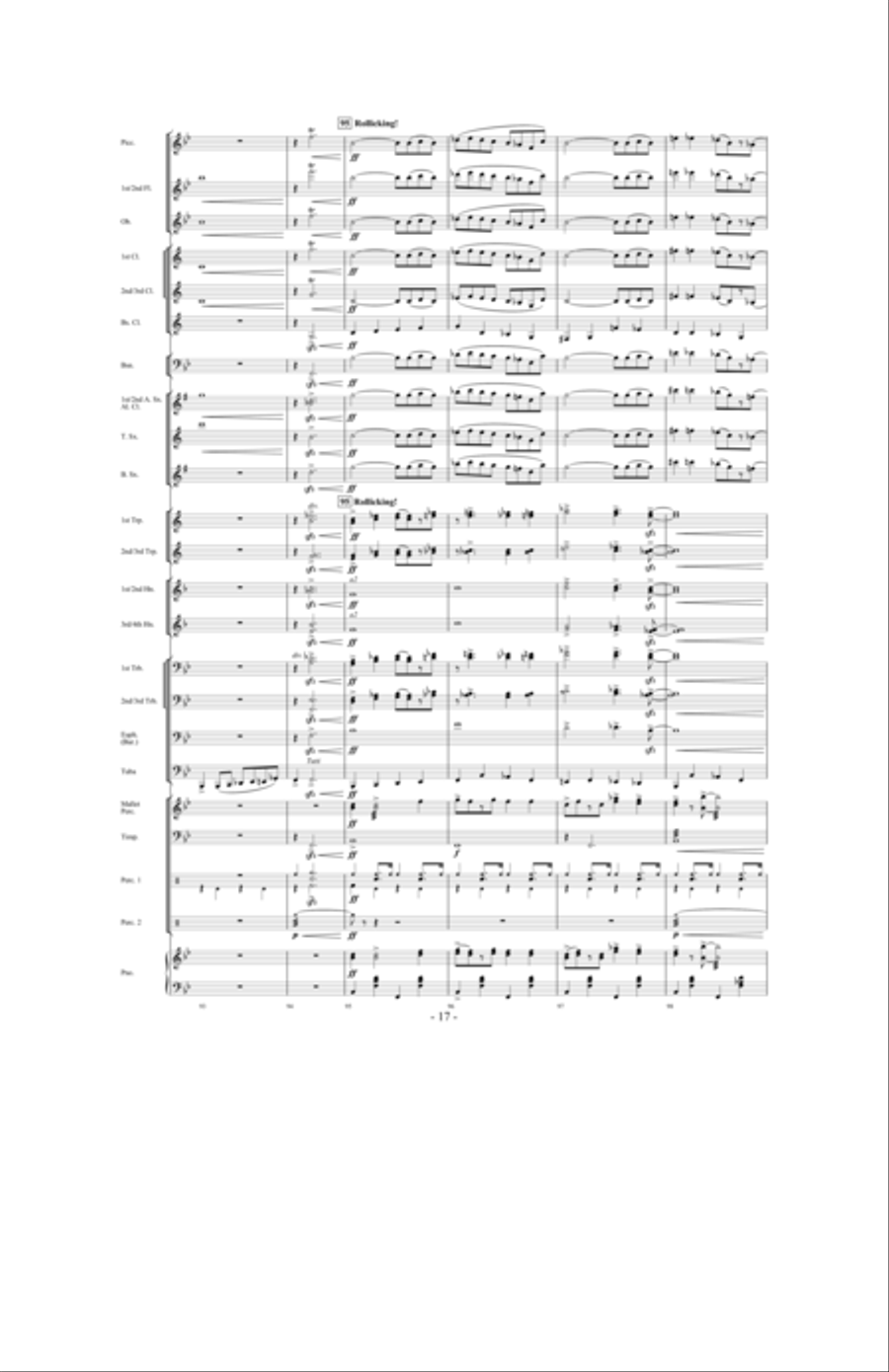 Promising Skies Concert Band scores gallery preview page 16