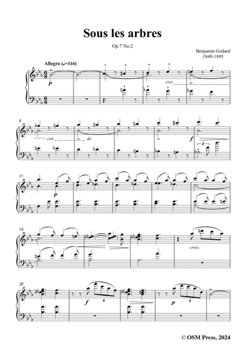 B. Godard-Sous les arbres,Op.7 No.2,from '12 Morceaux pour chant et piano,Op.7',in E flat Major