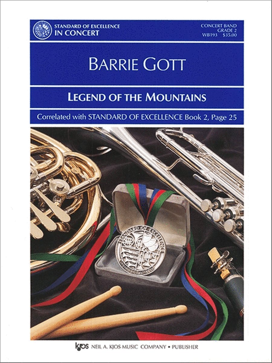 Legend of the Mountains Concert Band scores gallery preview page 1