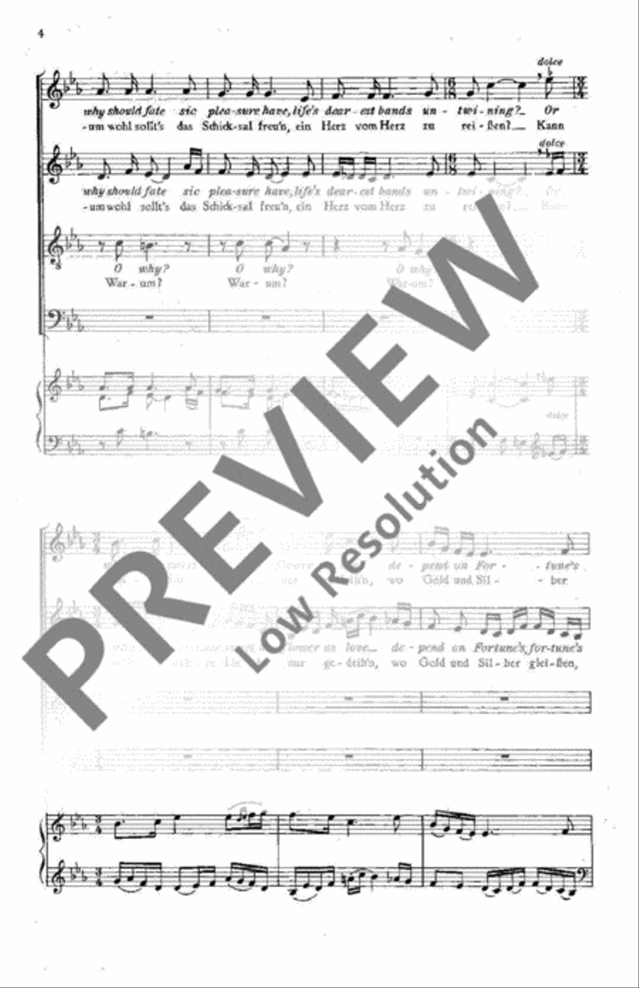 Four Songs from the British Isles 4-Part scores gallery preview page 4