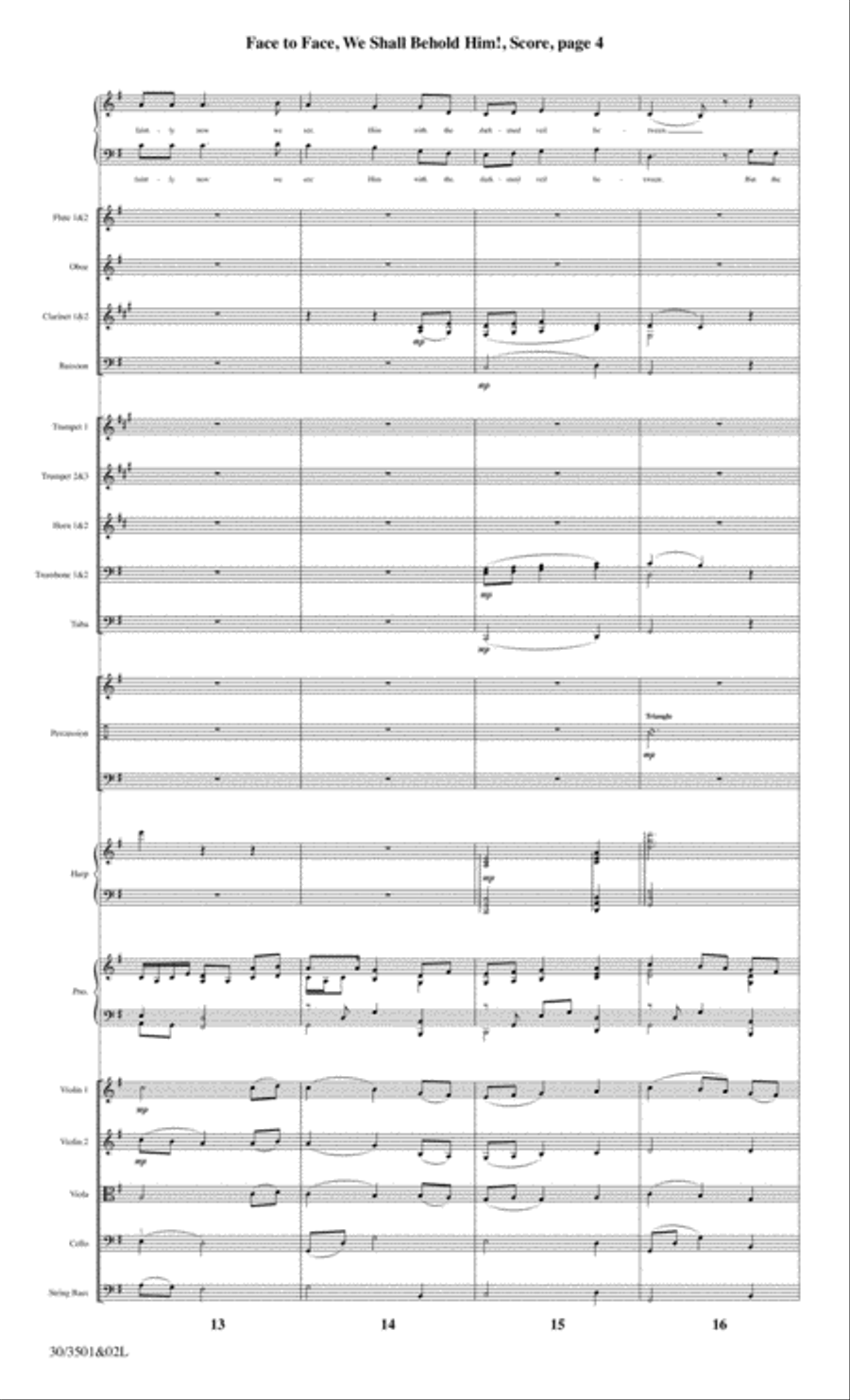 Face to Face, We Shall Behold Him! - Orchestral Score and CD with Printable Parts