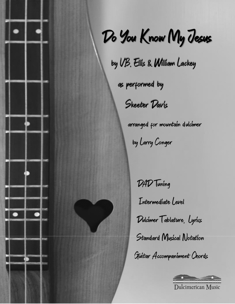 Do You Know My Jesus? Dulcimer scores gallery preview page 1