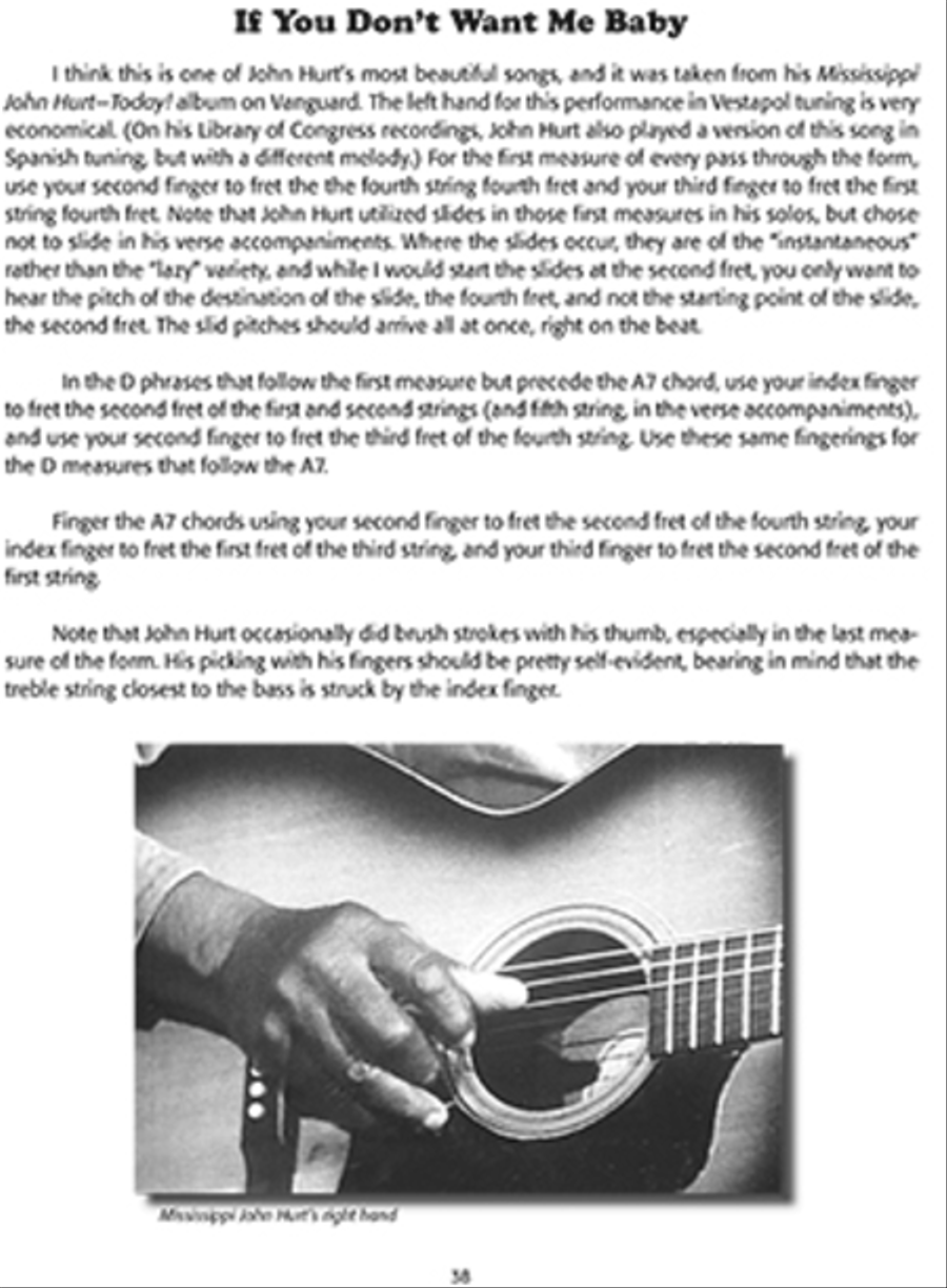 The Guitar of Mississippi John Hurt Fingerpicking Guitar scores gallery preview page 3