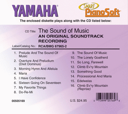 The Sound of Music - An Original Soundtrack Recording - Piano Software