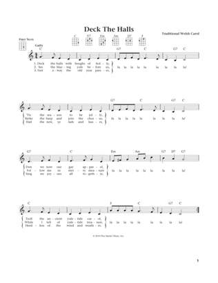 Deck The Hall (from The Daily Ukulele) (arr. Liz and Jim Beloff)