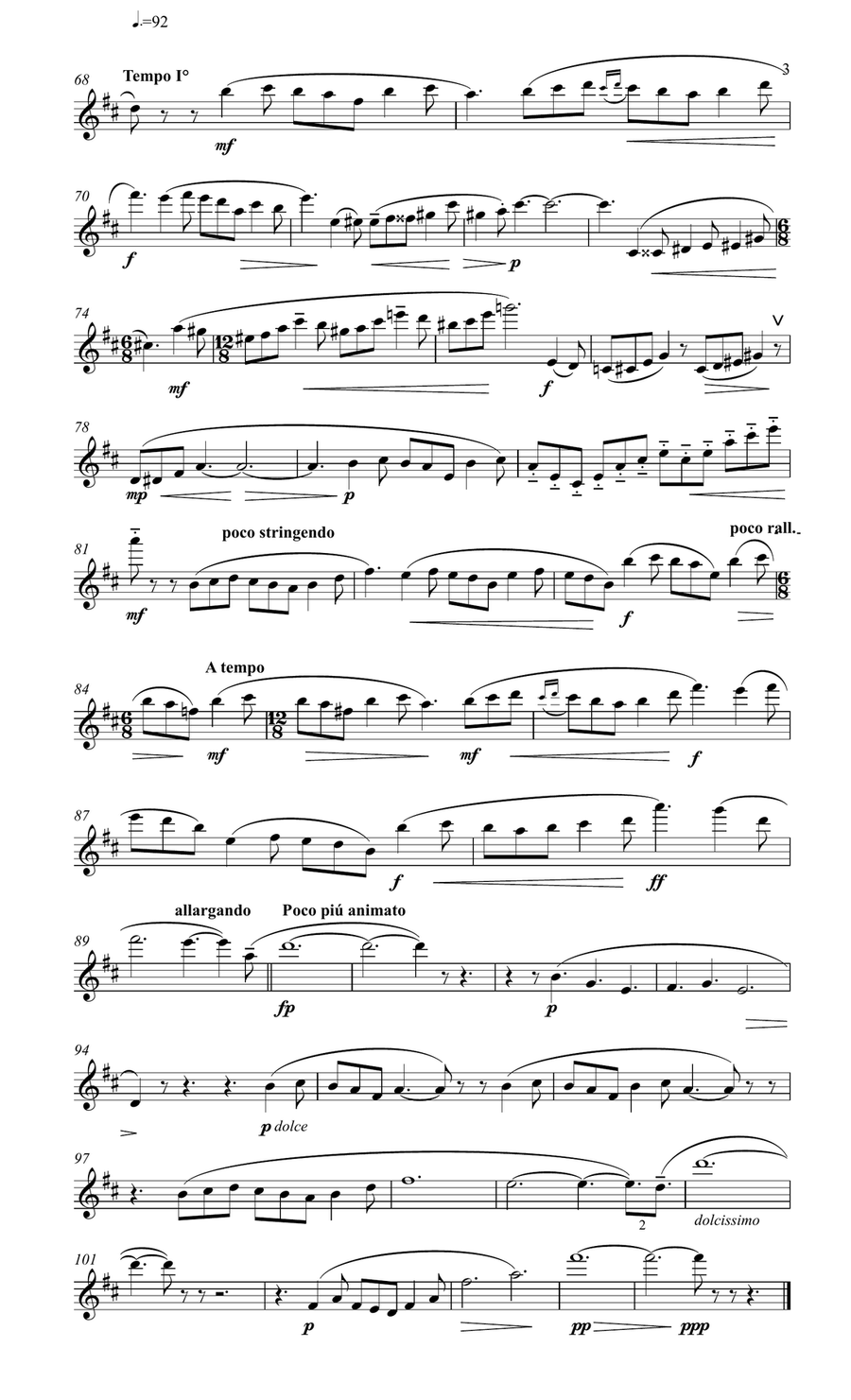 Chaminade Star Serenade for Flute & piano Flute Solo scores gallery preview page 4
