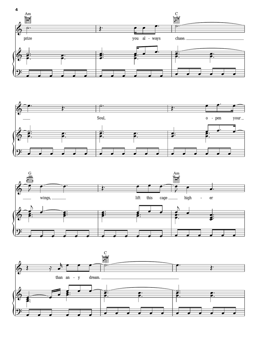 Cover Your Tracks Cover Your Tracks Piano, Vocal, Guitar scores gallery preview page 4
