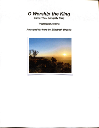 Book cover for O Worship the King/Come Thou Almighty King Harp Solo