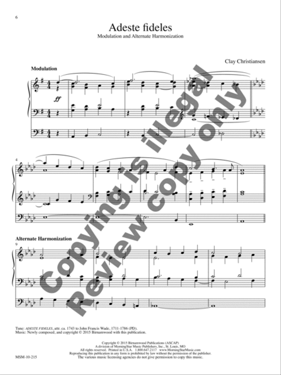 Twenty-Five Alternate Hymn Harmonizations for Organ Organ Solo scores gallery preview page 5
