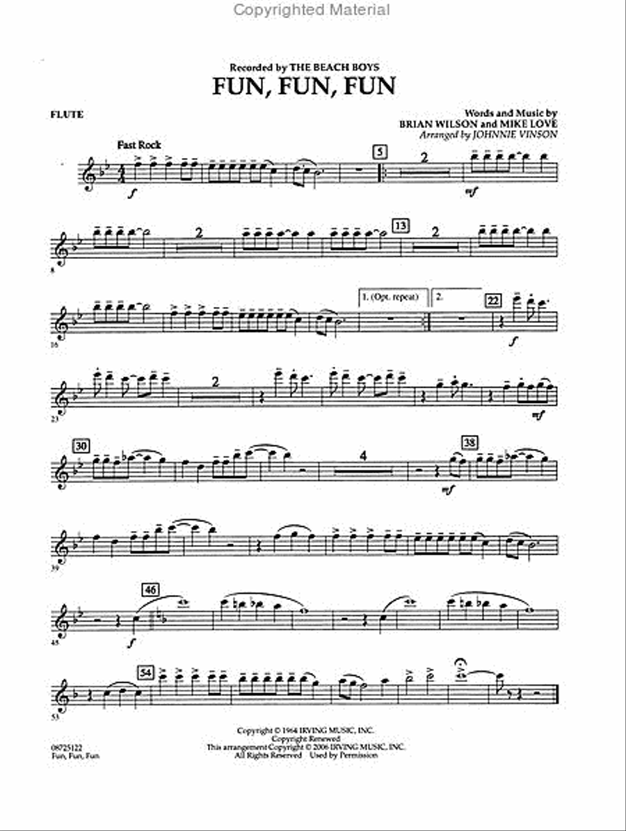 Fun, Fun, Fun Concert Band scores gallery preview page 5