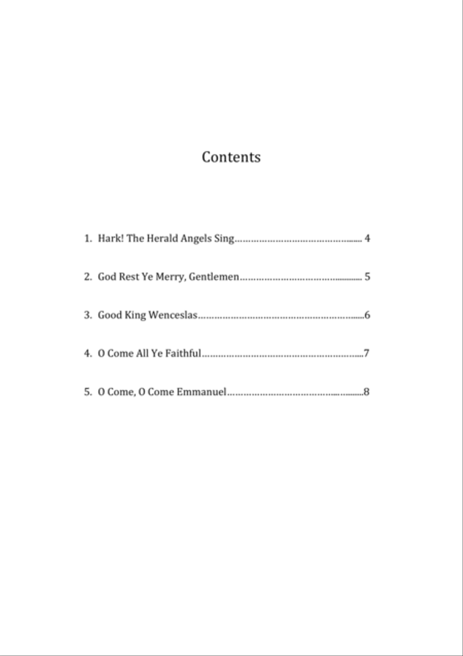 Christmas Songs (Volume 3) - 12 String Harp Harp scores gallery preview page 3