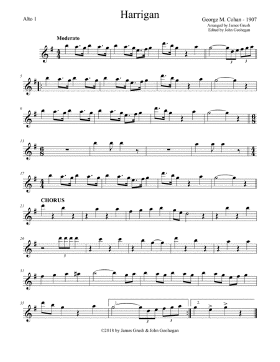 Harrigan for Recorder Sextet Recorder scores gallery preview page 5
