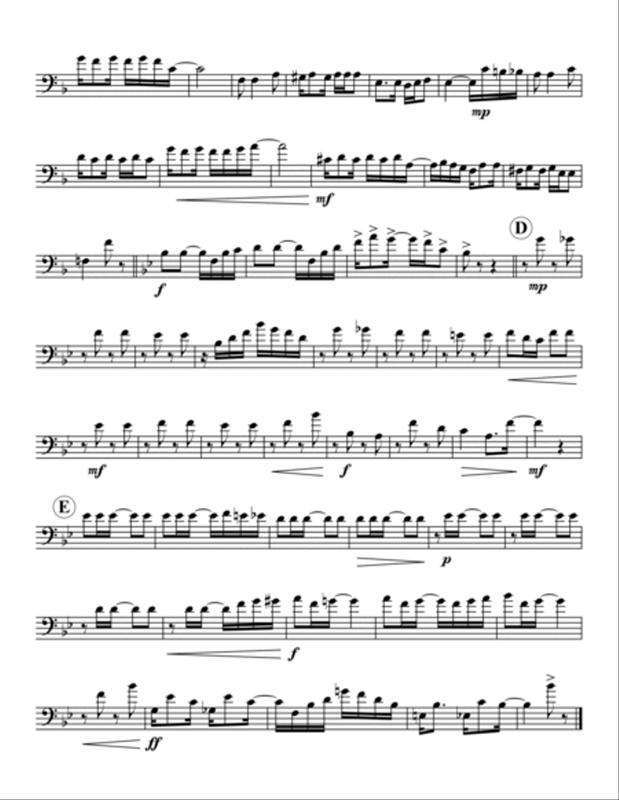 Easy Winners Trombone Quartet scores gallery preview page 5