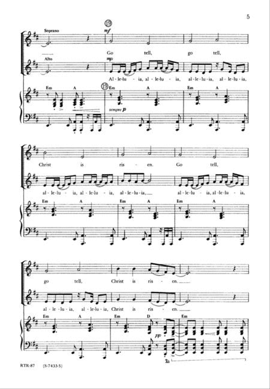 Easter Song Easter Song 3-Part scores gallery preview page 5