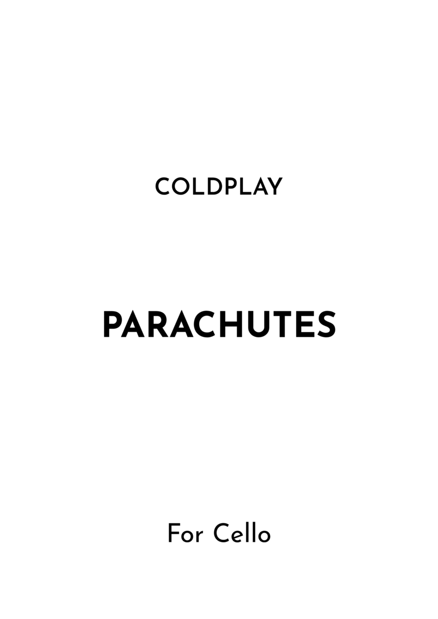 Parachutes Cello Solo scores gallery preview page 1