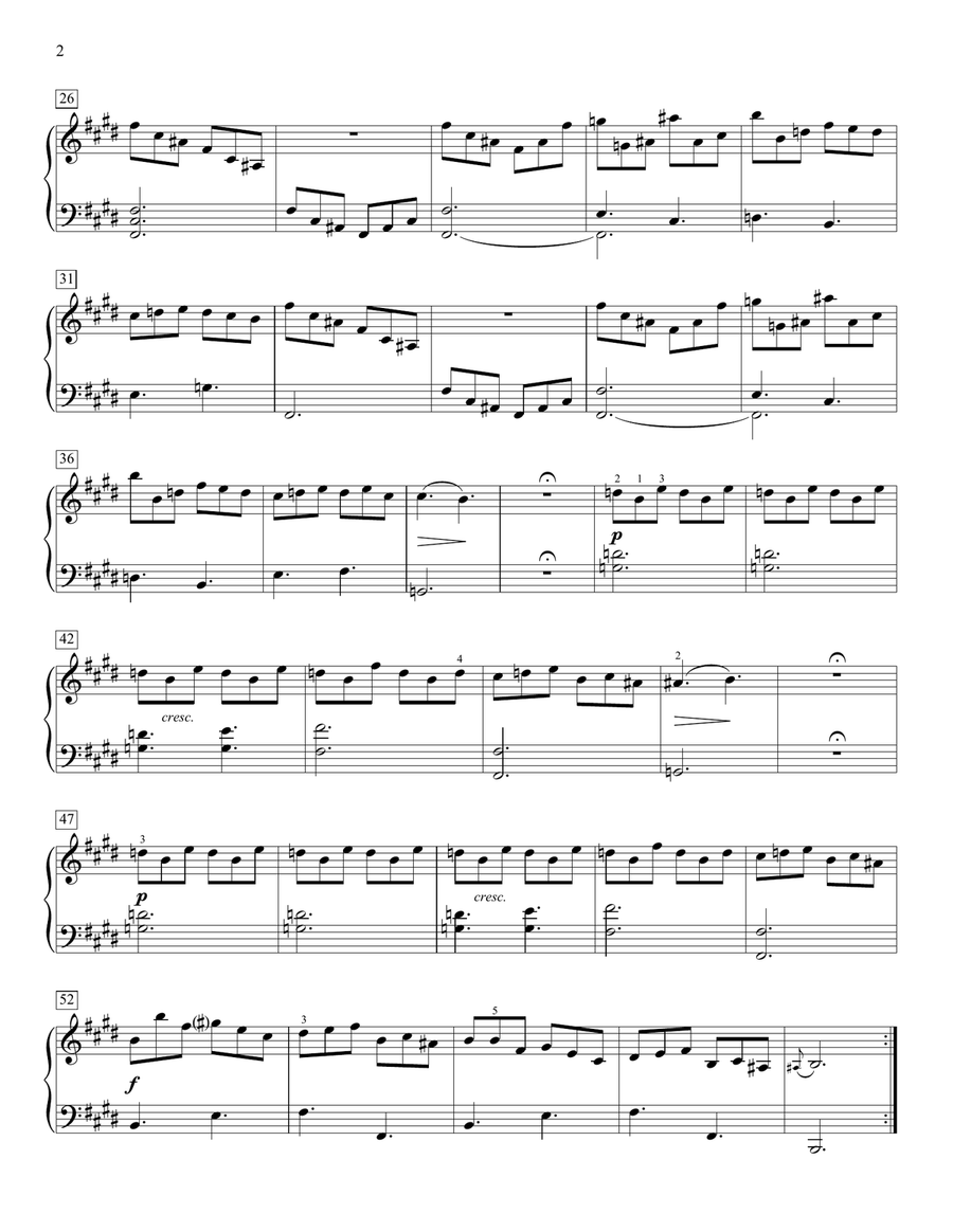 Sonata In E Major, K. 531, L. 430, P. 535 Piano Method scores gallery preview page 2