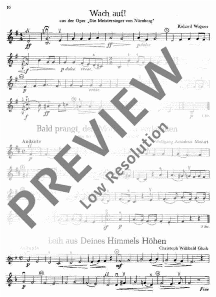 Musik zur Feier Violin scores gallery preview page 11